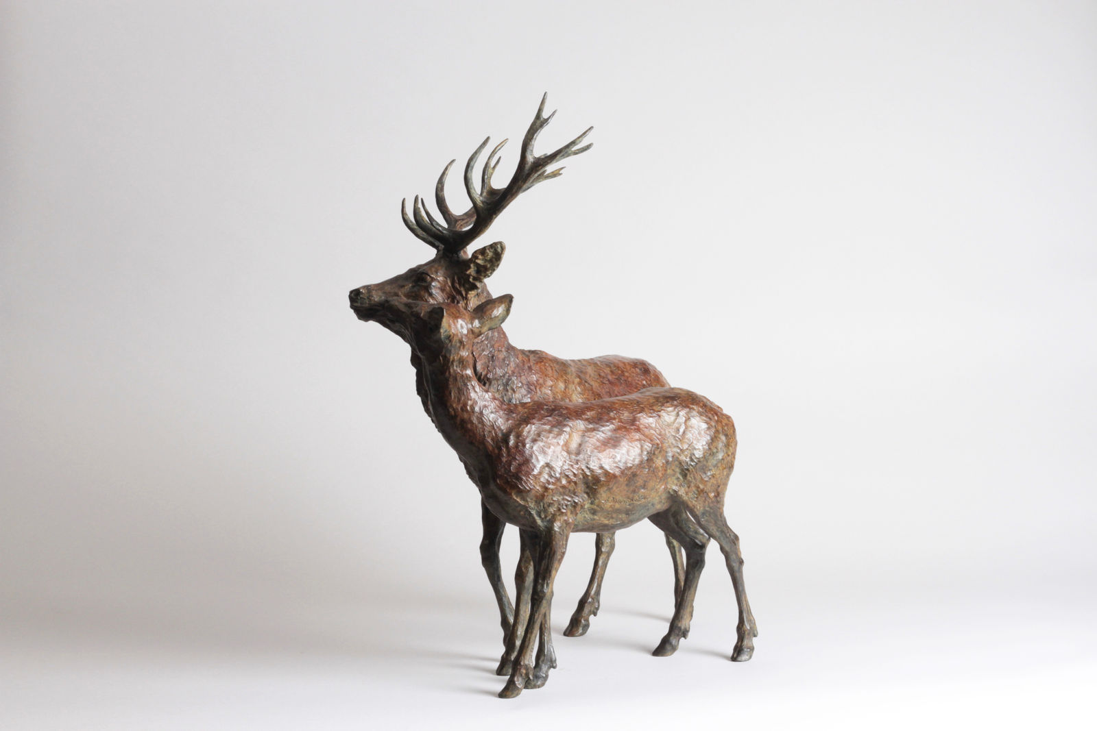 François Beaurin-Berthélemy, Le baiser (Cerf et biche)