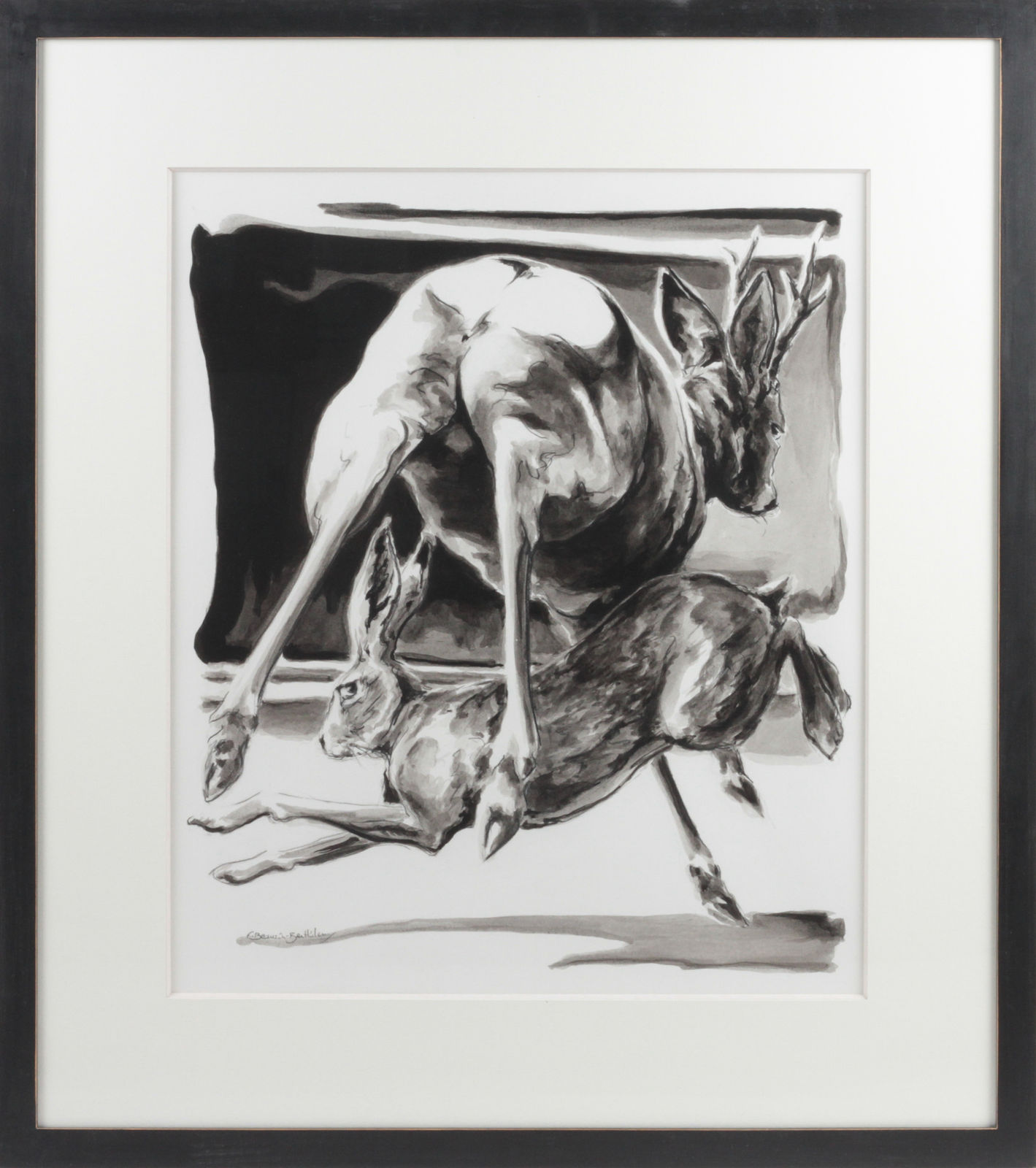 François Beaurin-Berthélemy, Lièvre et brocard