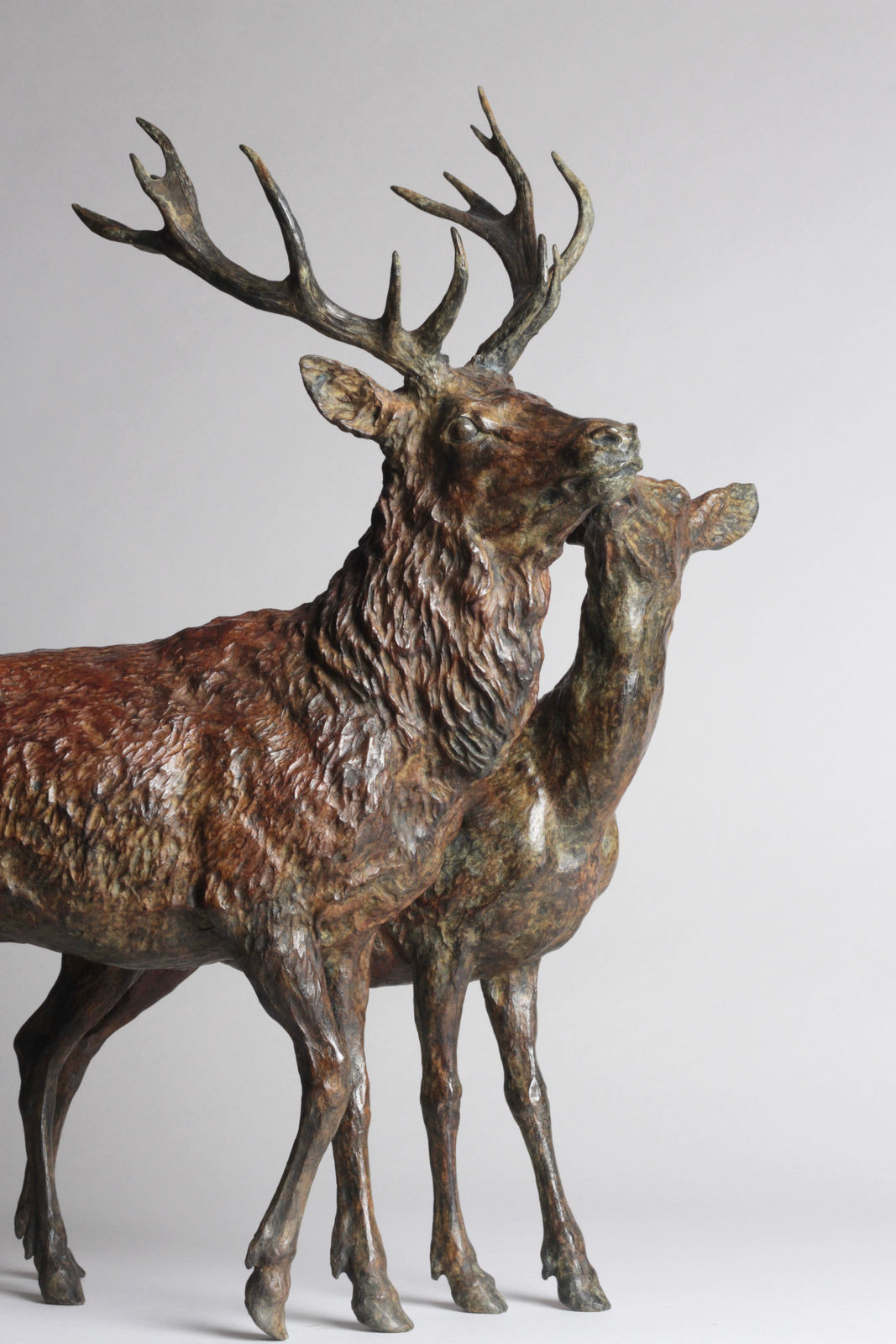 François Beaurin-Berthélemy, Le baiser (Cerf et biche)