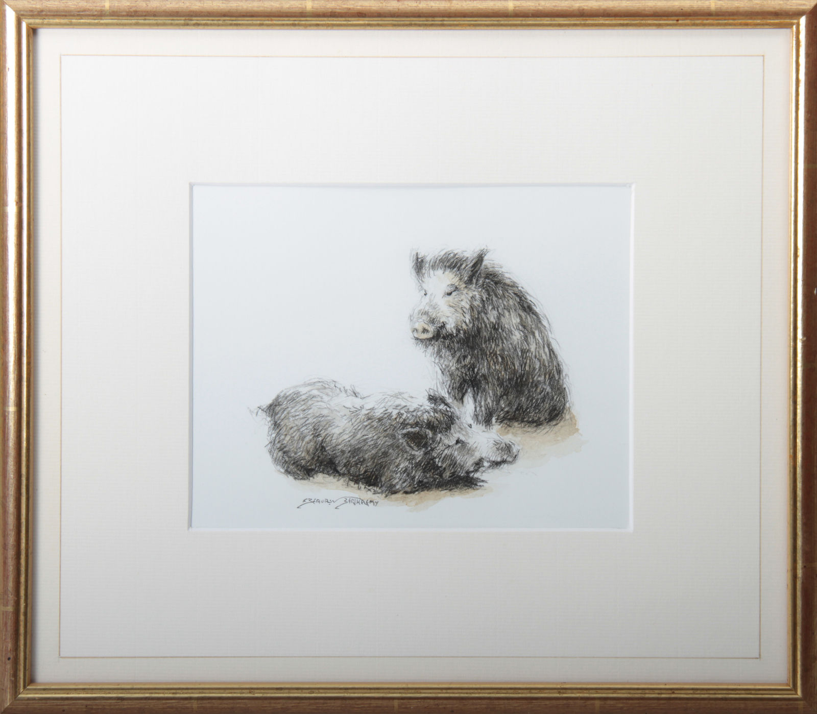 François Beaurin-Berthélemy, Sangliers à la remise