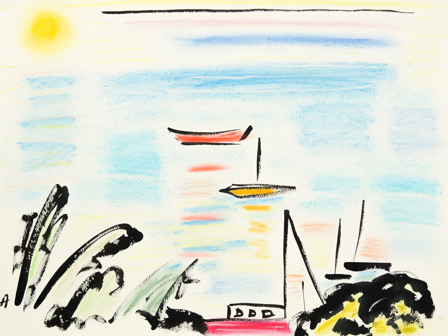 Etel Adnan, Bay, c. 1990s