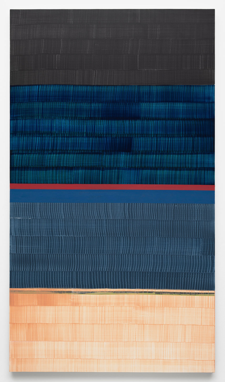 Juan Uslé, Solarizado blue, 2024-25