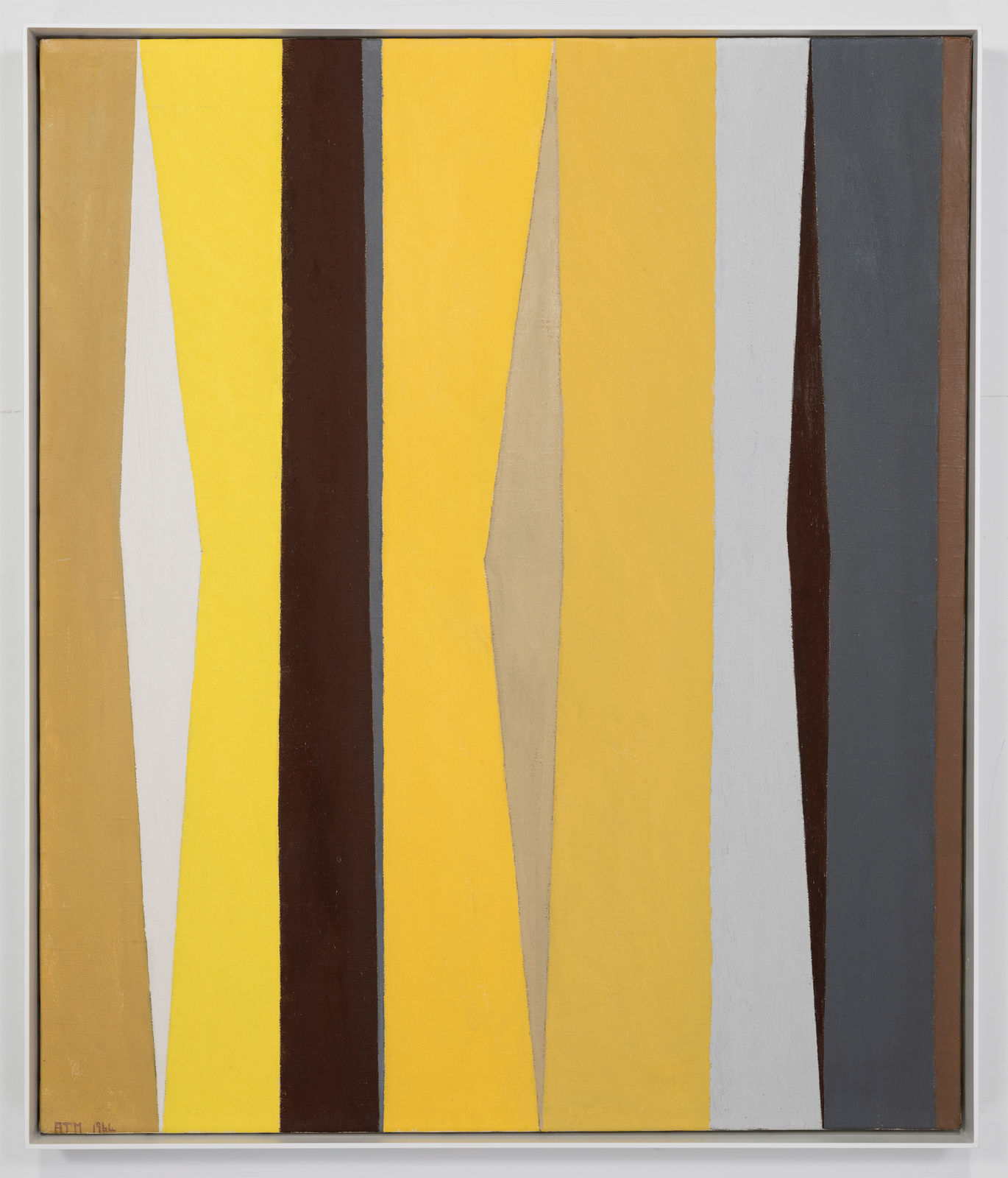 Alice Trumbull Mason, Painting with 3 diamonds, 1964