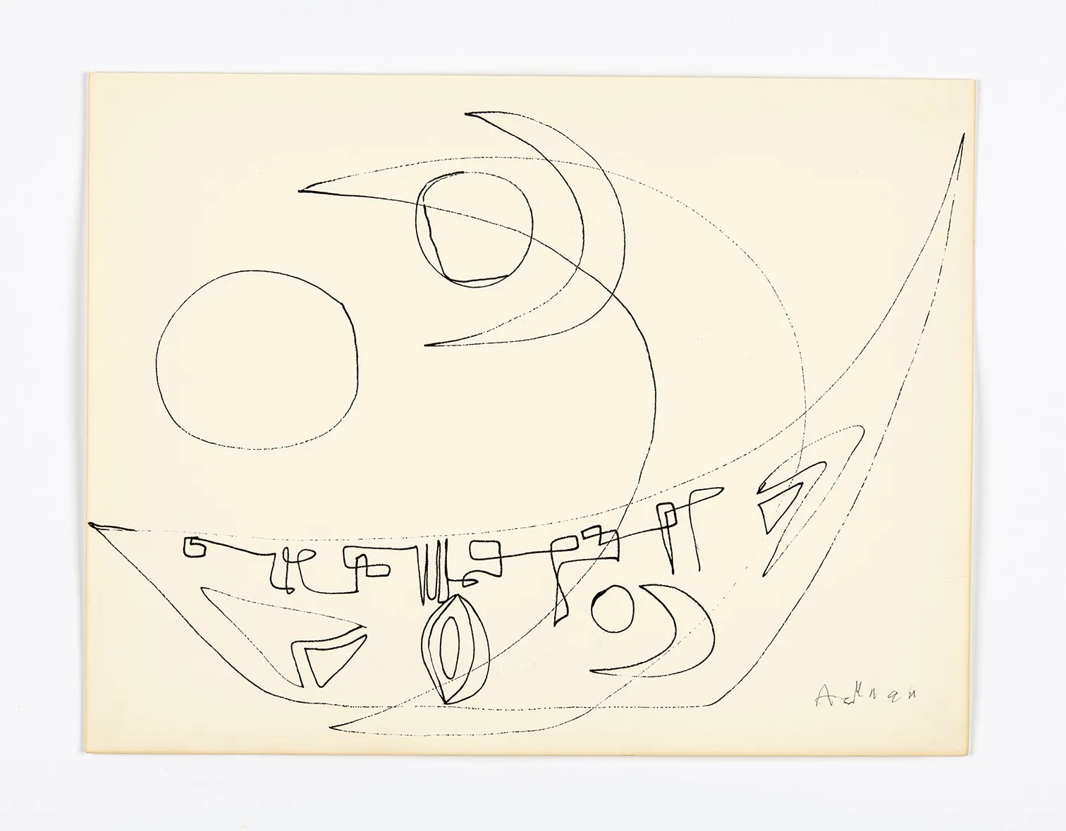 Etel Adnan, Untitled, c. 1960s