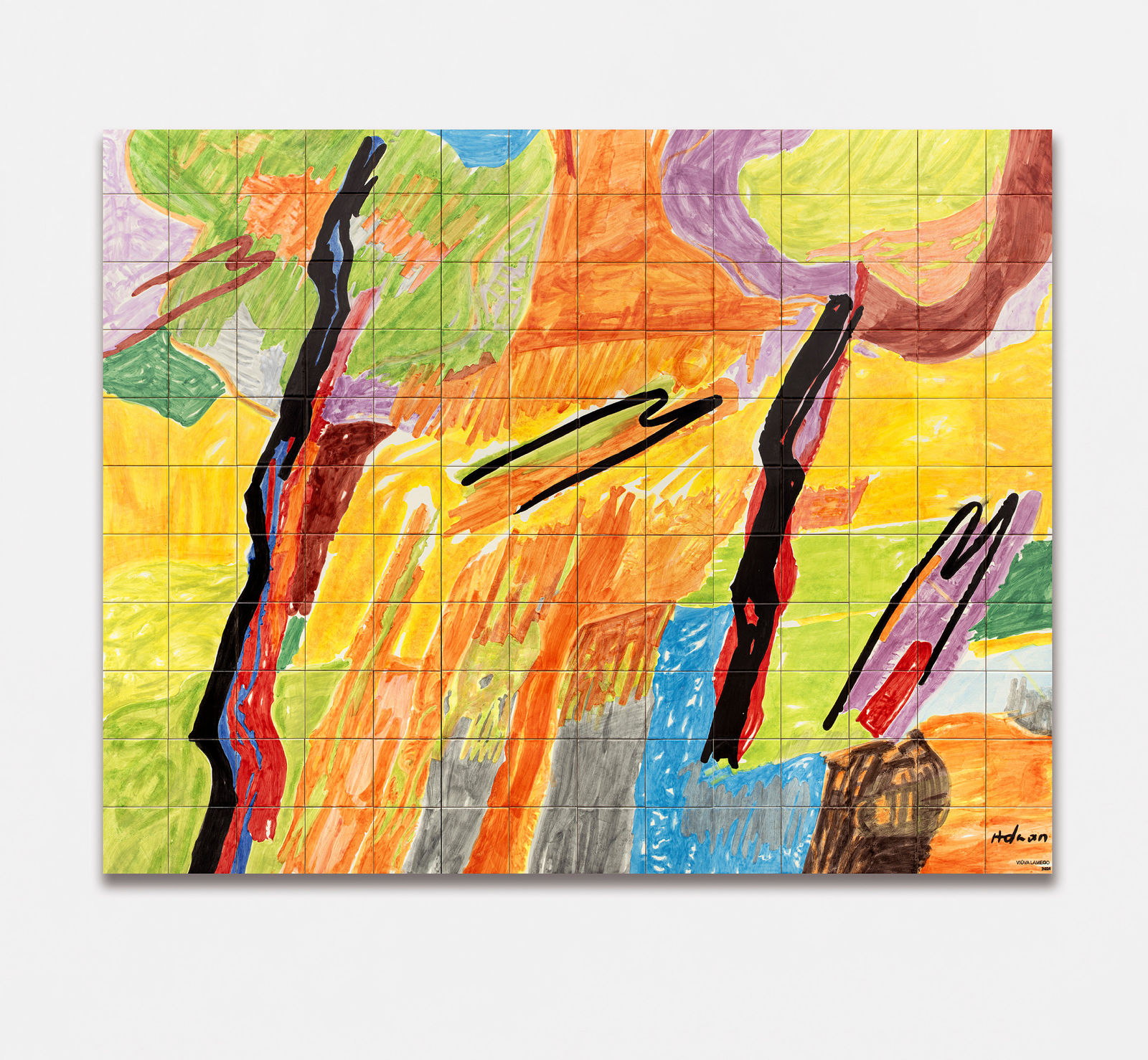 Etel Adnan, Parmi les tilleuls, 2021