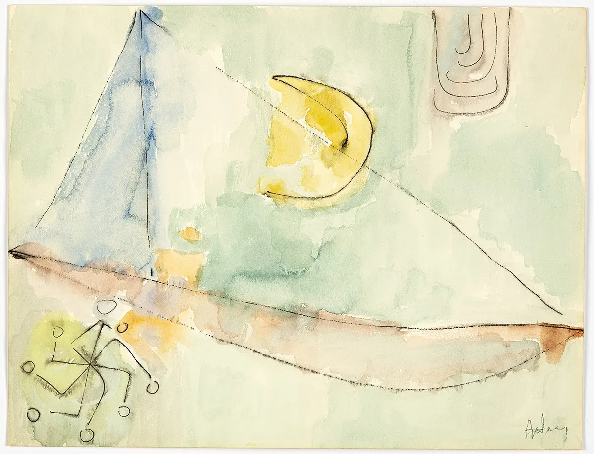 Etel Adnan, Untitled, c. 1960s
