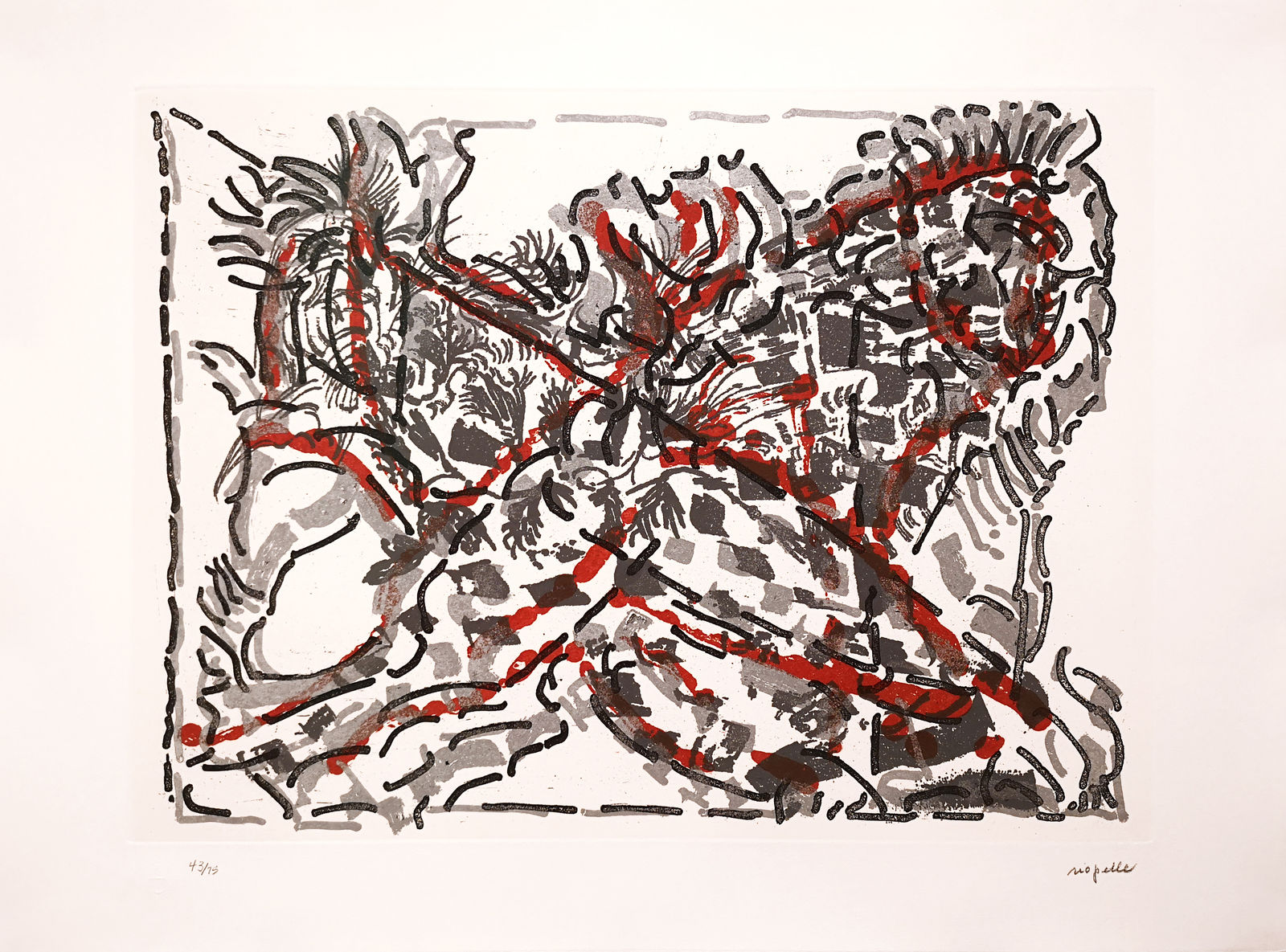 Jean Paul Riopelle, Quien-Toi Bien (Série Dommage), 1989