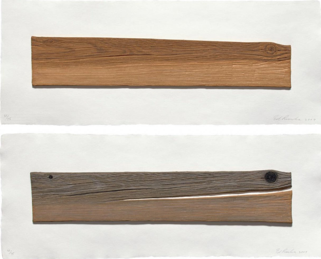 Ed Ruscha, New Wood, Old Wood, 2007