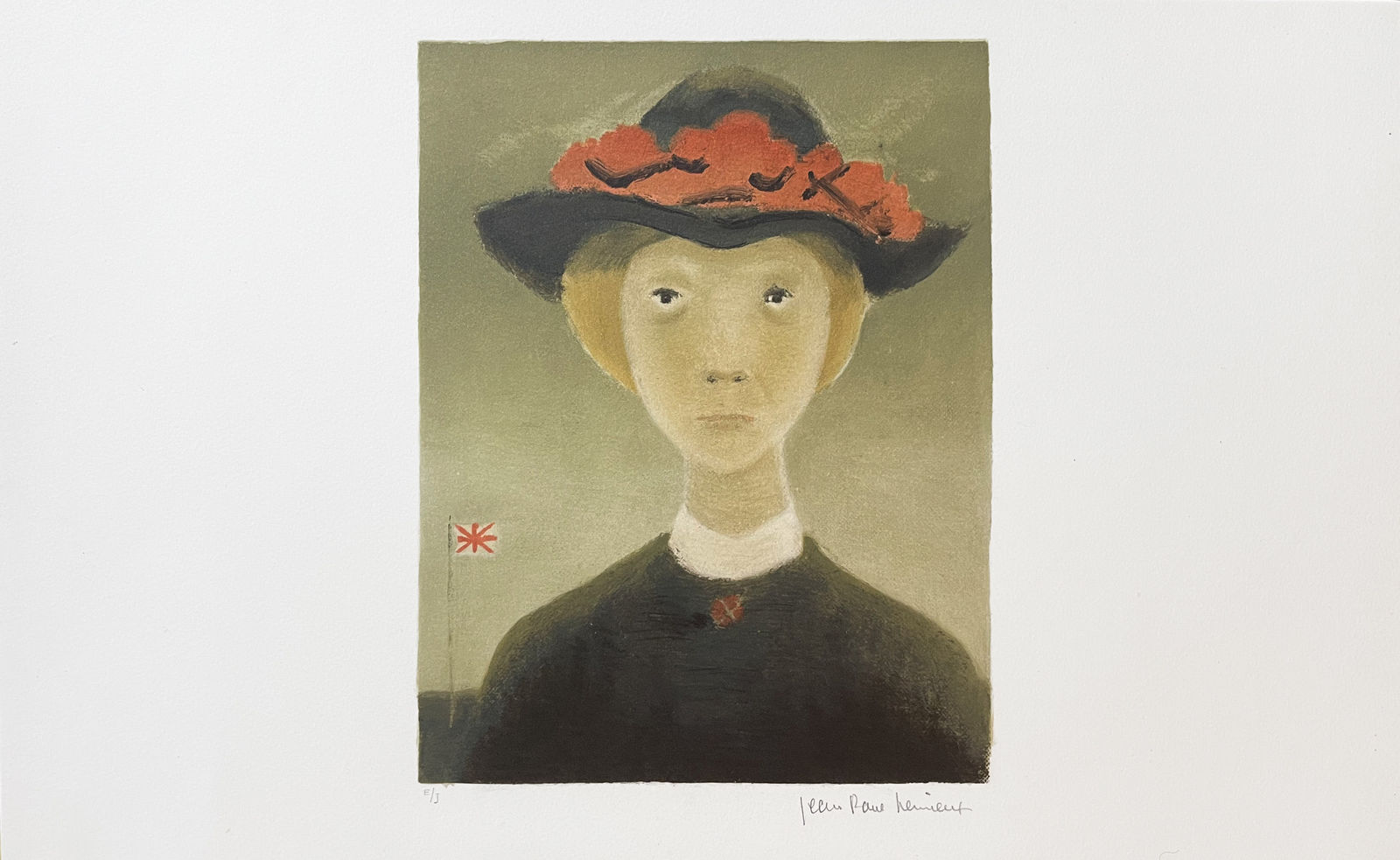 Jean-Paul Lemieux, Mademoiselle - La Petite Poule d'Eau, 1971