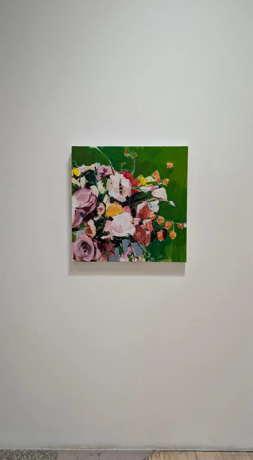 Laura Nieto, Sobre fondo verde, 2024