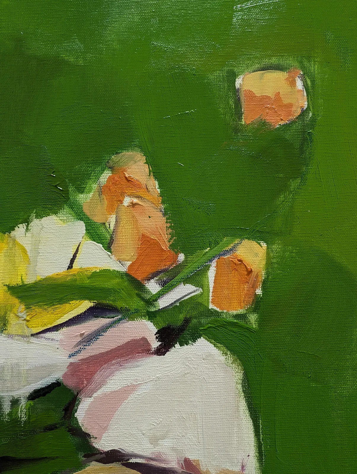 Laura Nieto, Sobre fondo verde, 2024