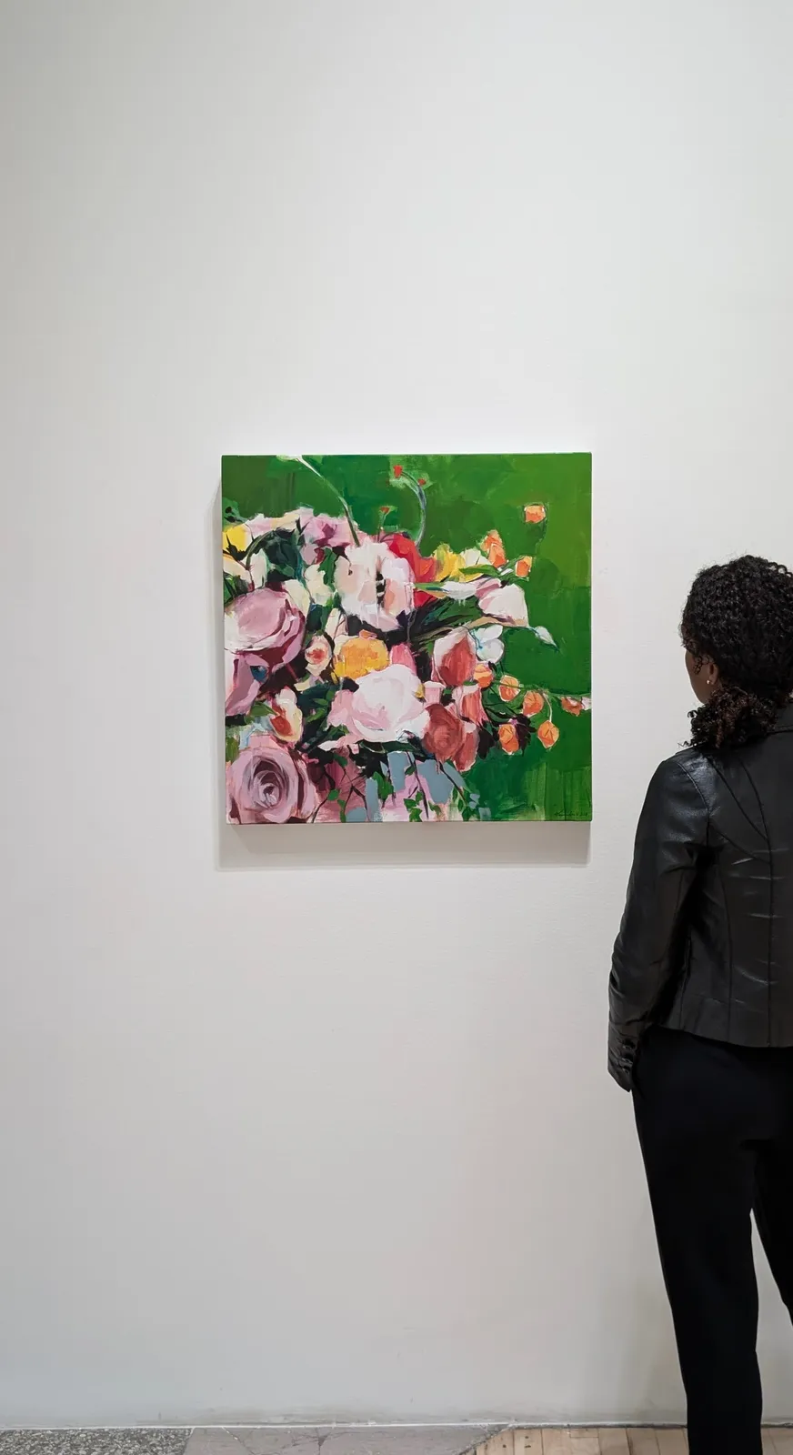 Laura Nieto, Sobre fondo verde, 2024