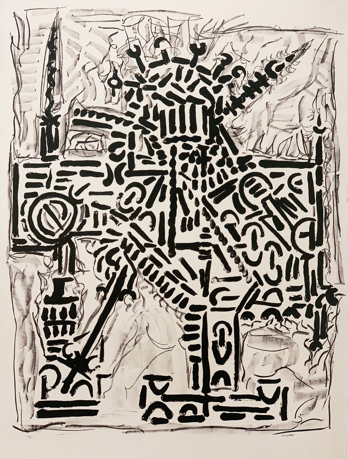 Jean Paul Riopelle, Suite Guerrière, 1972