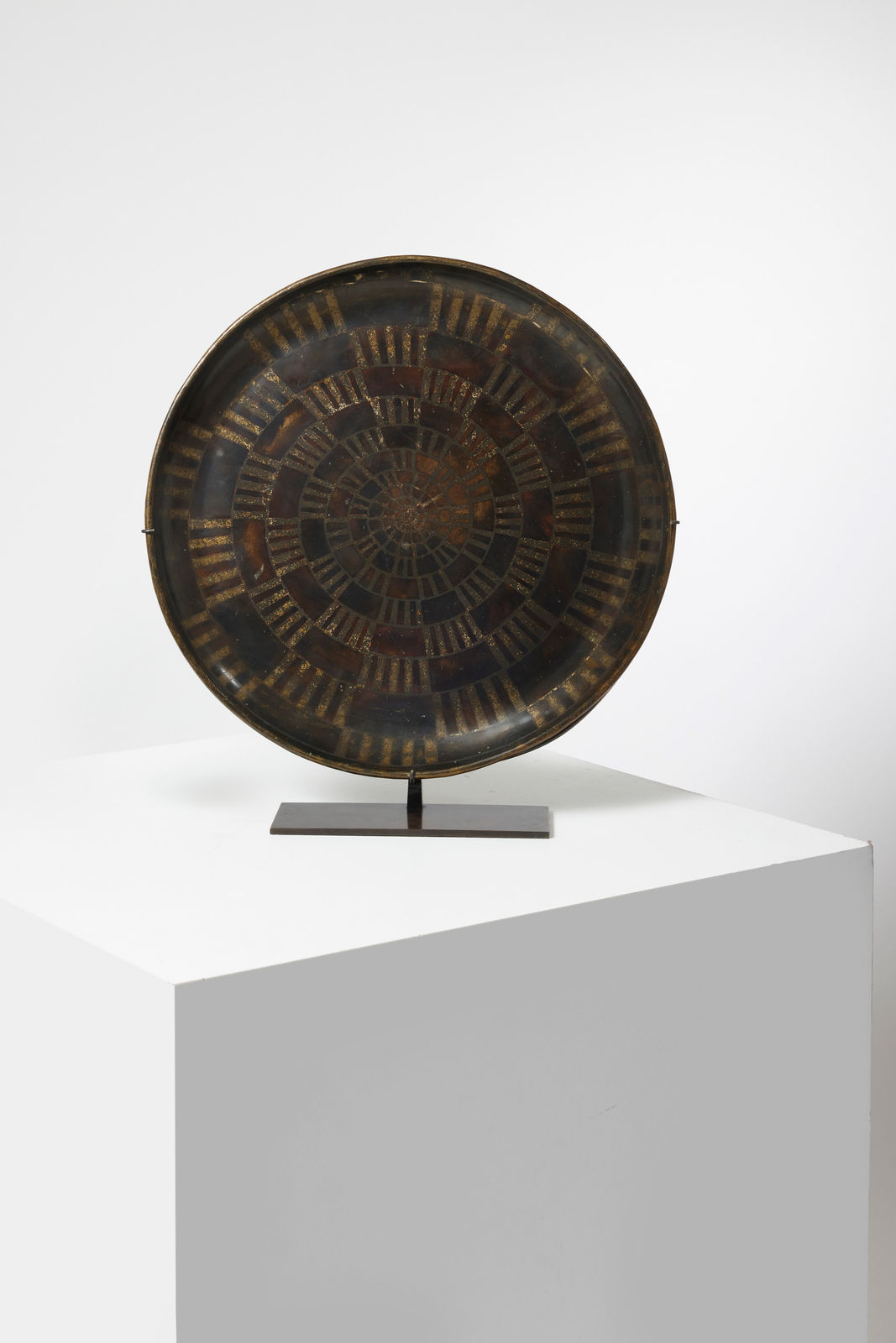 JEAN DUNAND, LARGE TRAY, c. 1920