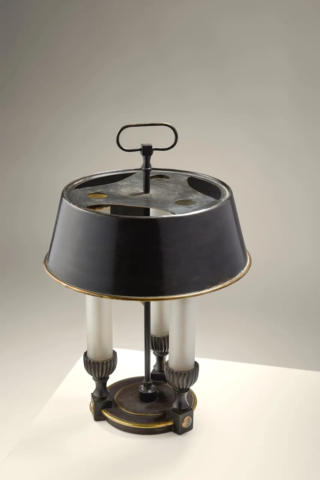 GILBERT POILLERAT, LAMP 'BOUILLOTTE, c. 1940