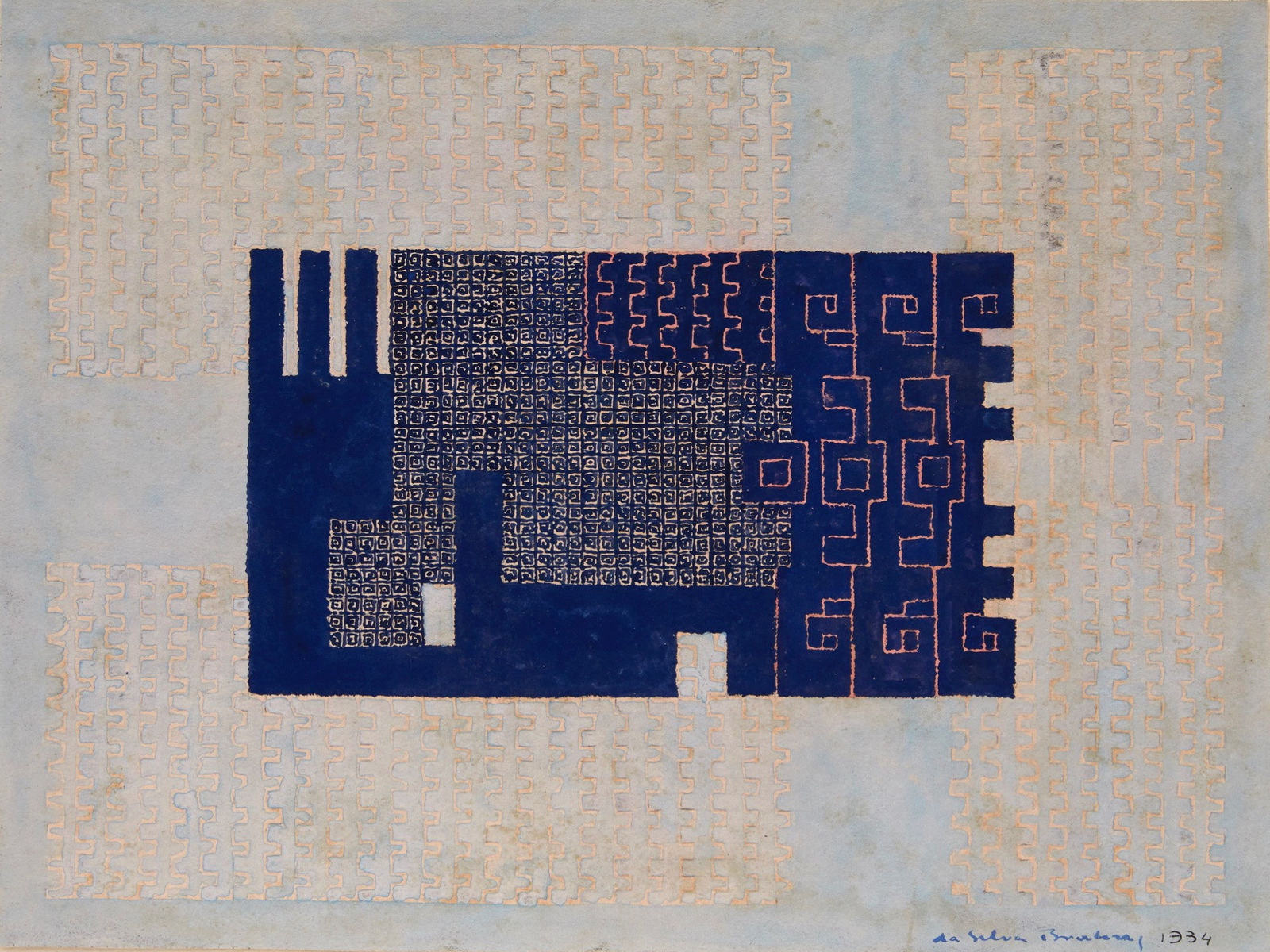 IVAN DA SILVA BRUHNS, ETUDE DE TAPIS, 1934