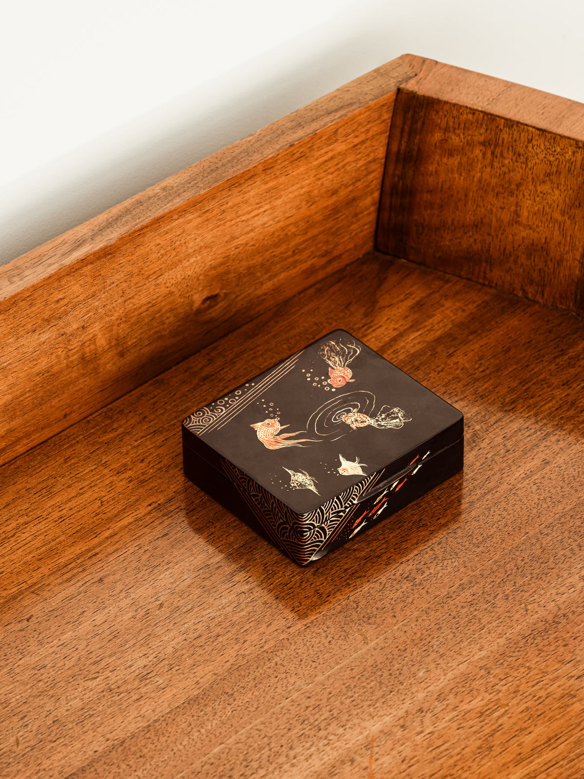 JEAN DUNAND, Japanese Fish Box, c. 1925