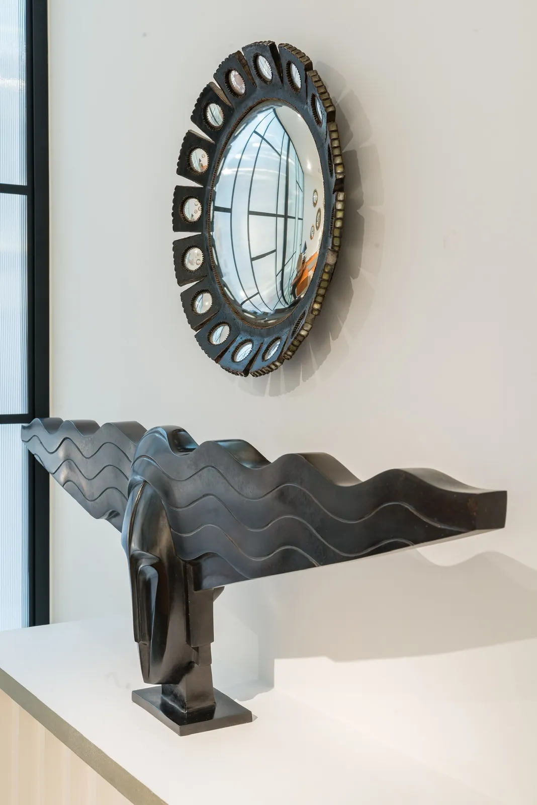 LINE VAUTRIN, 'MAZARIN' MIRROR, c. 1955