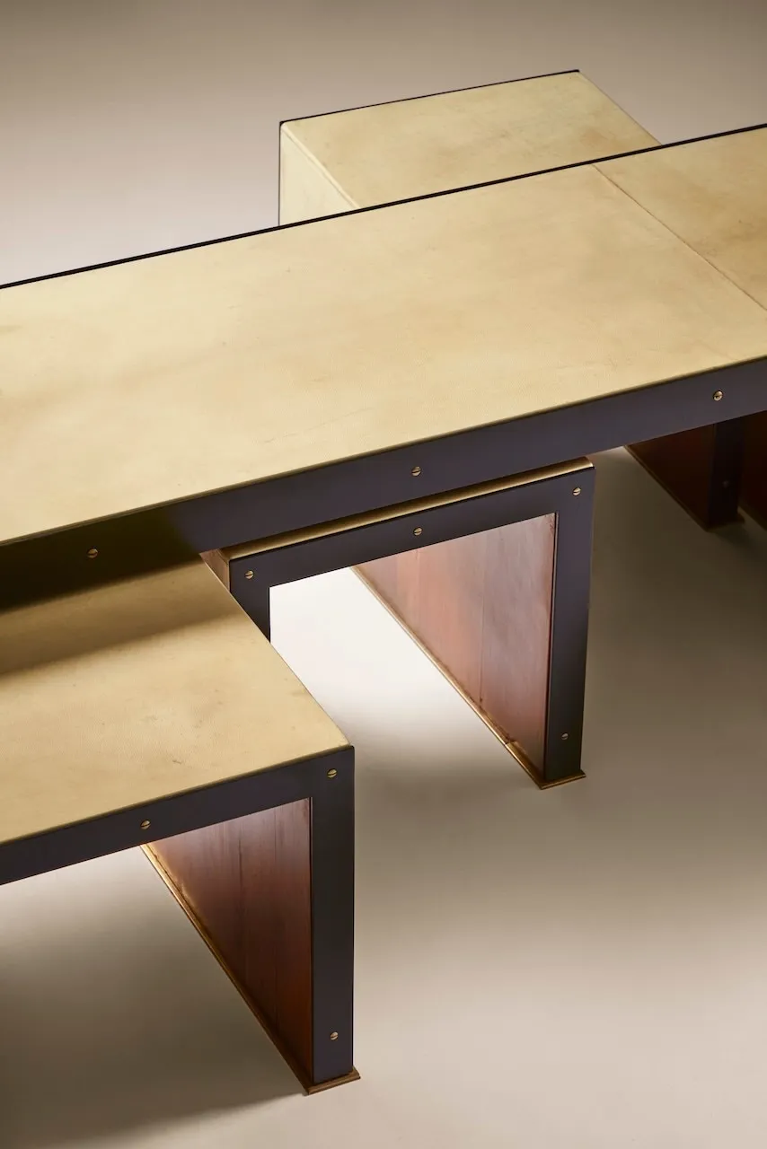 PAUL DUPRÉ-LAFON, NESTING TABLES, c. 1960