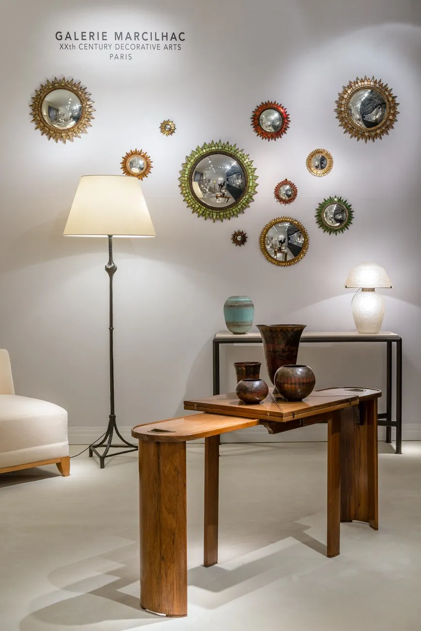 LINE VAUTRIN, MIRROR 'SOLEIL À POINTES N°2', c. 1960