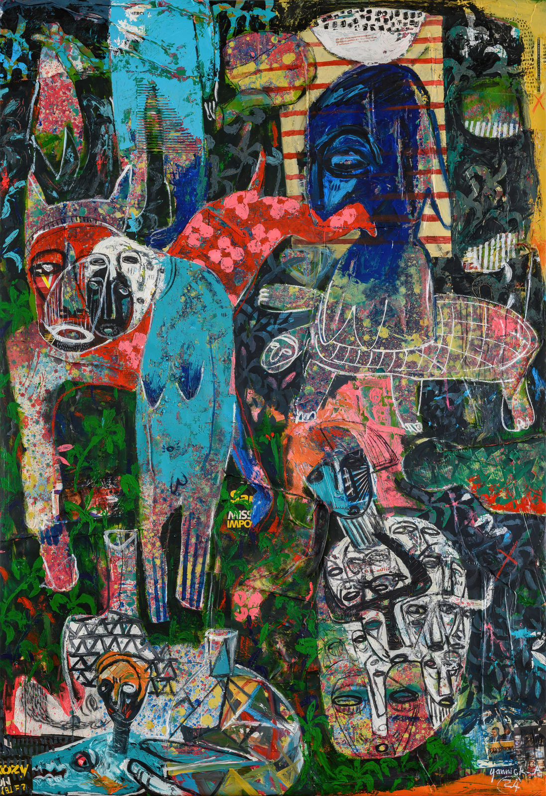 Yannick Ackah, Dreamscapes of Masks, 2025