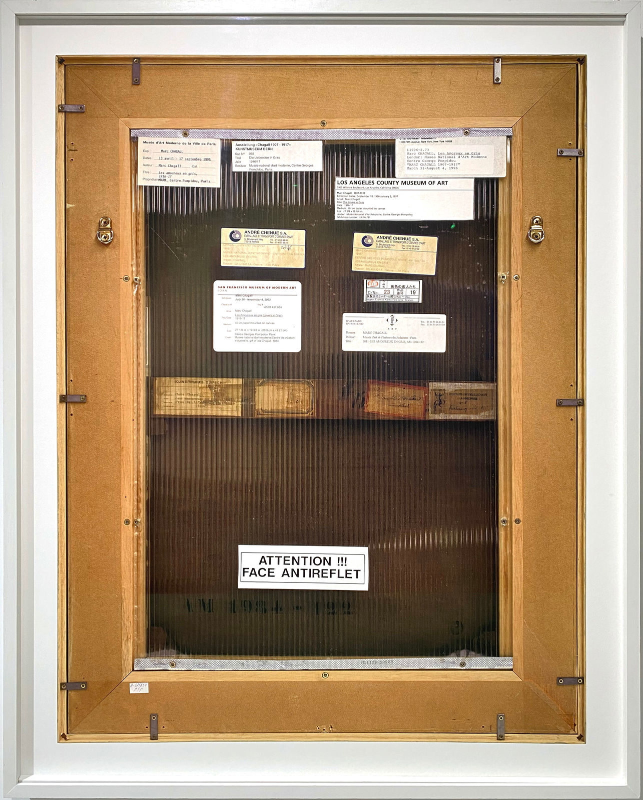 Philippe Gronon, Verso n°13, Les amoureux en gris, par Marc Chagall, 2007