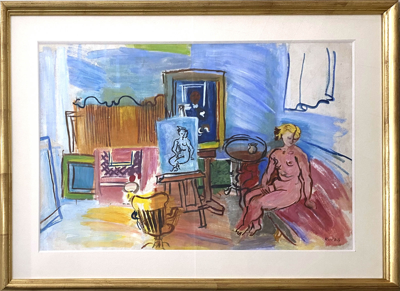 Raoul Dufy, Nu dans l'atelier de l'impasse de Guelma, C.1932