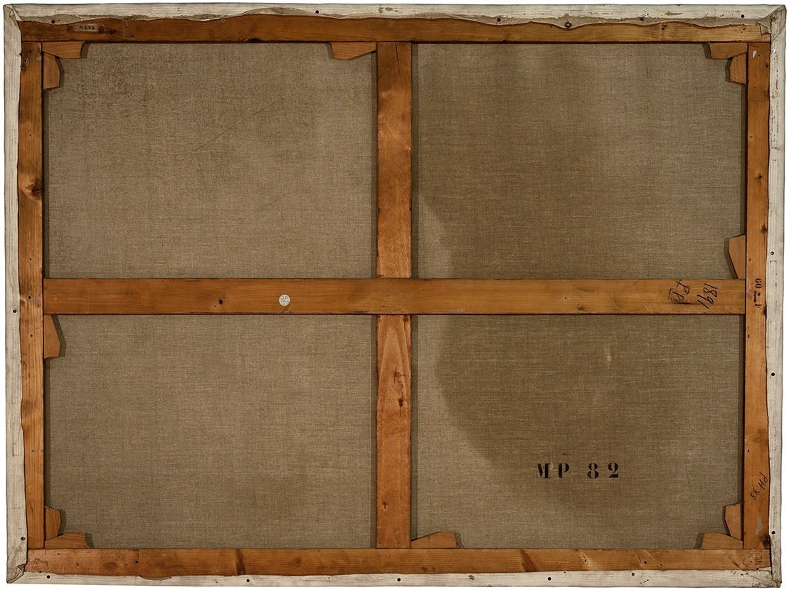 Philippe Gronon, verso n°62 - Verso du tableau "Mandoline sur une table", par Pablo Picasso,, 2016