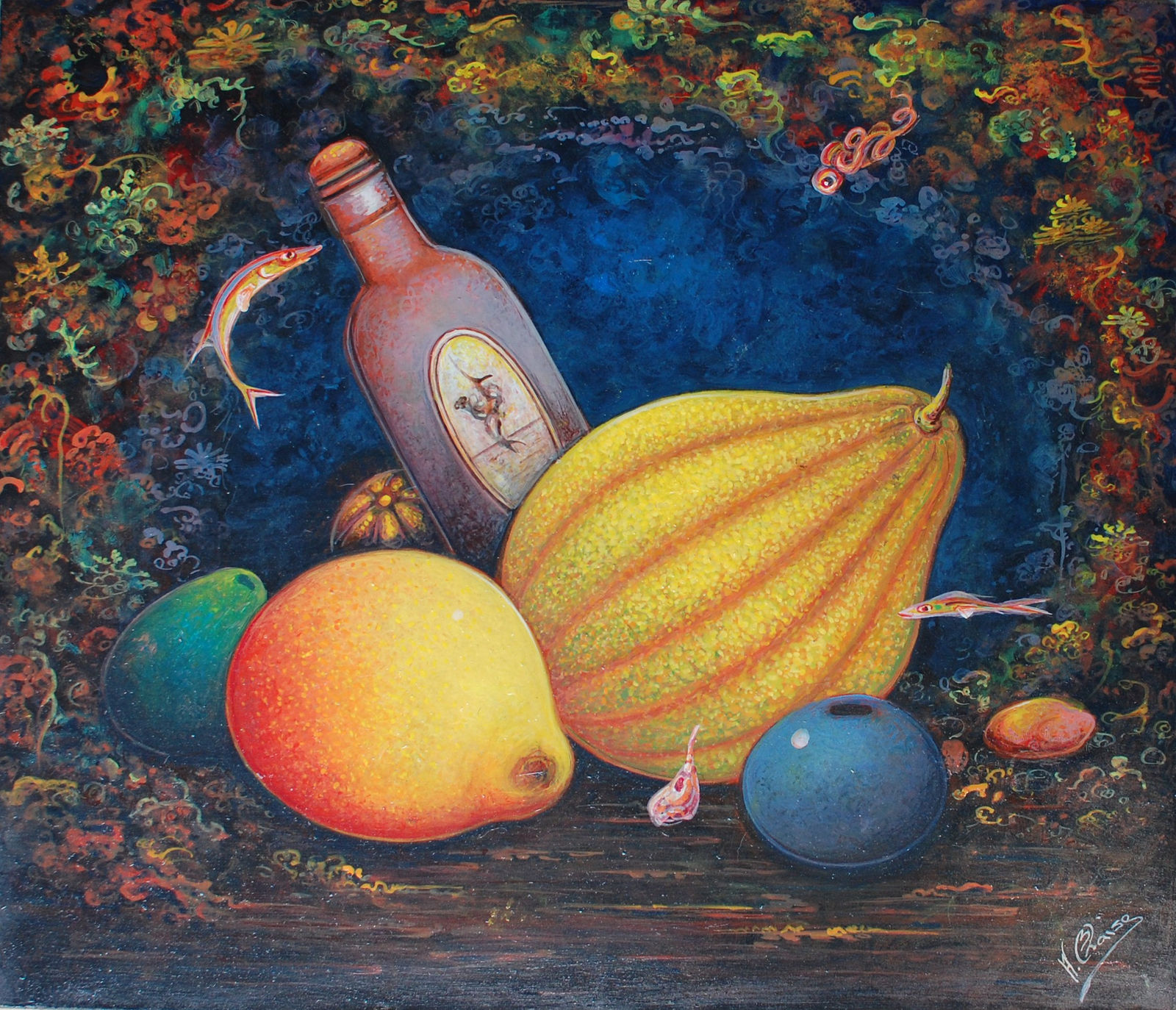 Andre BLAISE, Still Life With Fish, 2018