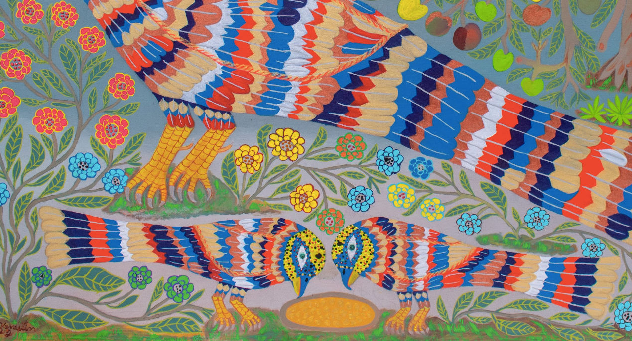 Louis VENESTIN, Peacock family II, 2022