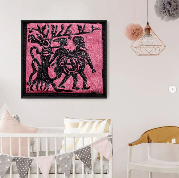 Reynold CLERISIER, Adam & Eve (pink), 2015