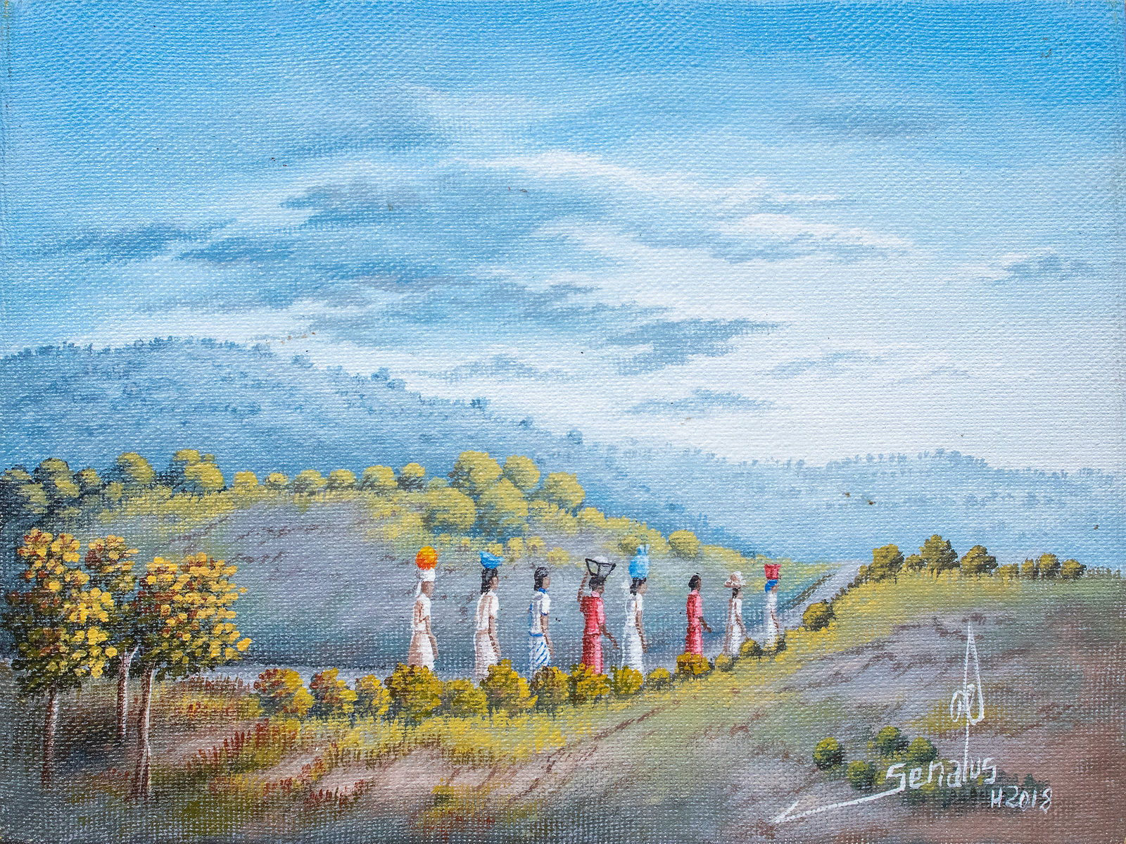 Jean-Louis SENATUS, Village, 2018