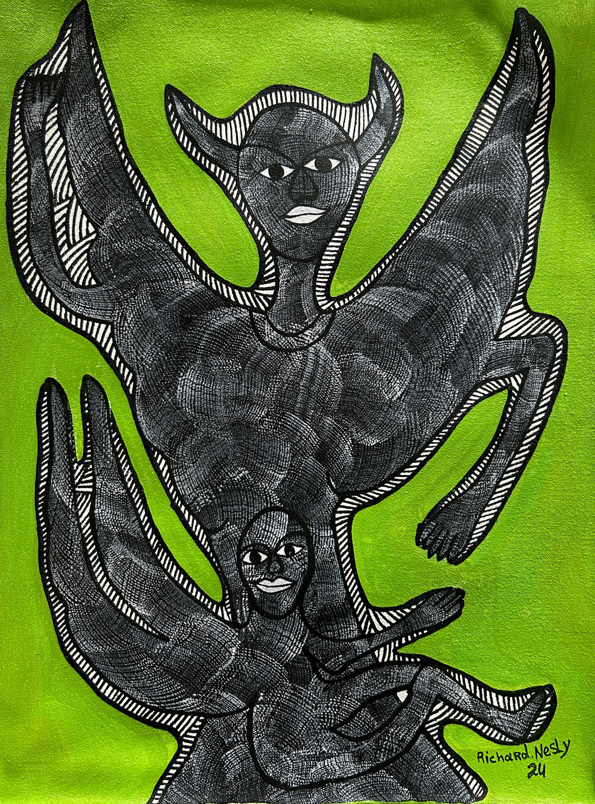 Richard NESLY, Mom and son, 2024