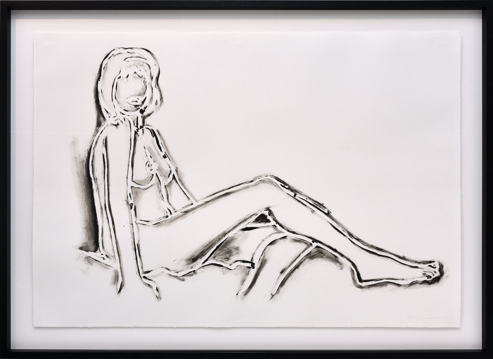 Tom Wesselmann, Monica sitting, one leg on the other, 1990