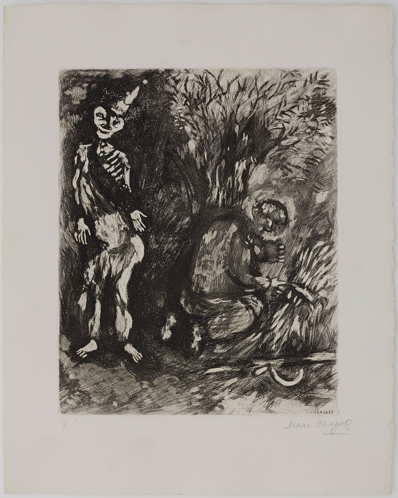 Marc Chagall, La mort & et le Bûcheron, 1927-30
