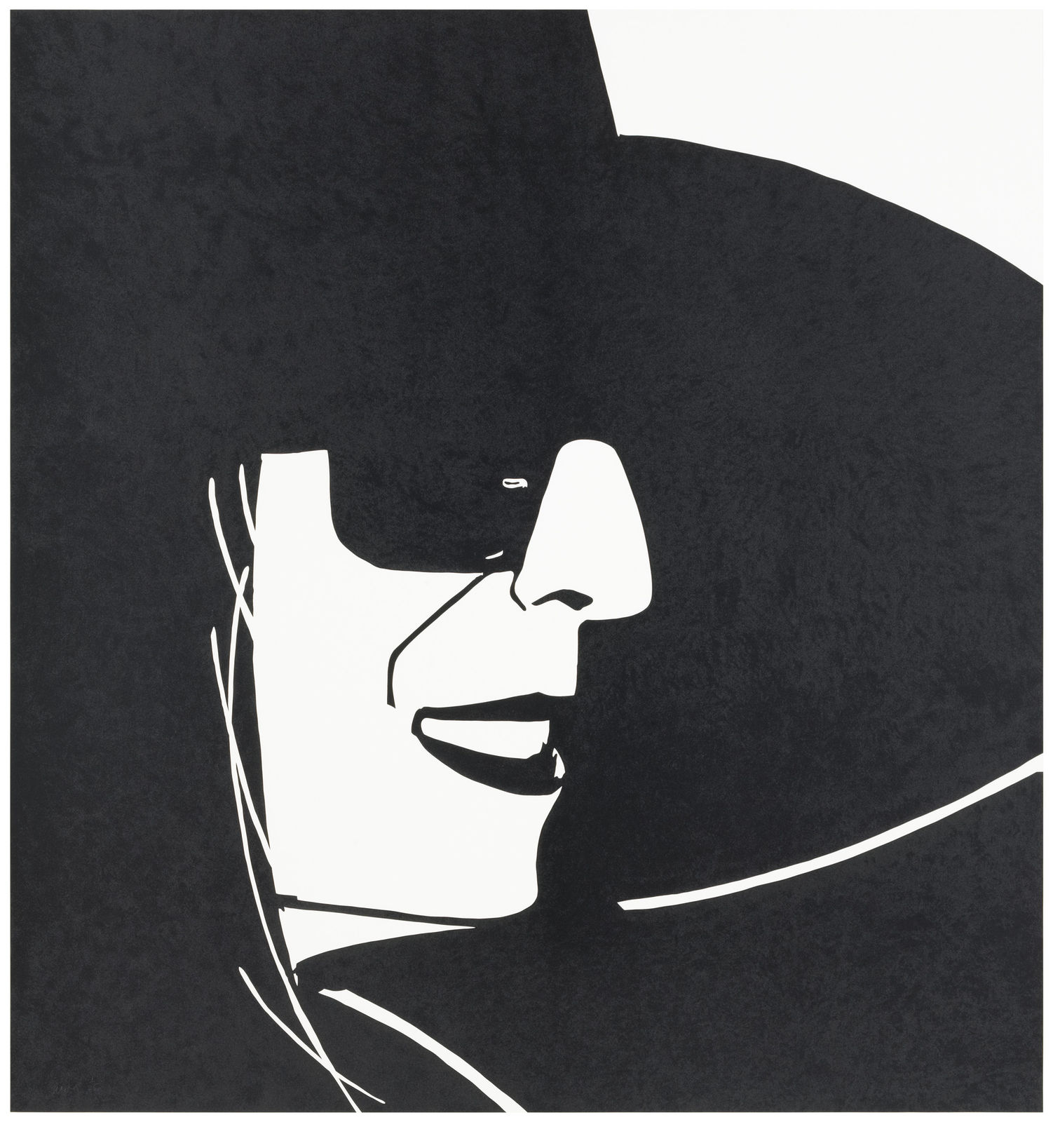 Alex Katz, Large Black Hat Ada, 2013