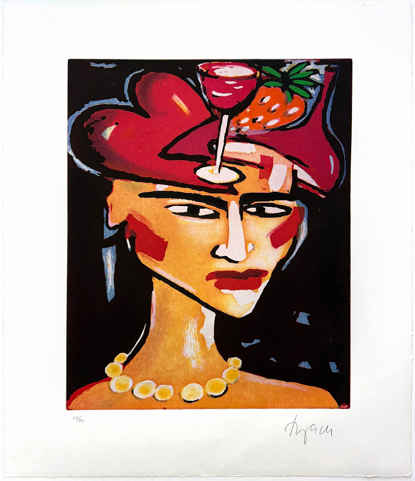 Elvira Bach, Exklusiver Kopfschmuck, 2002