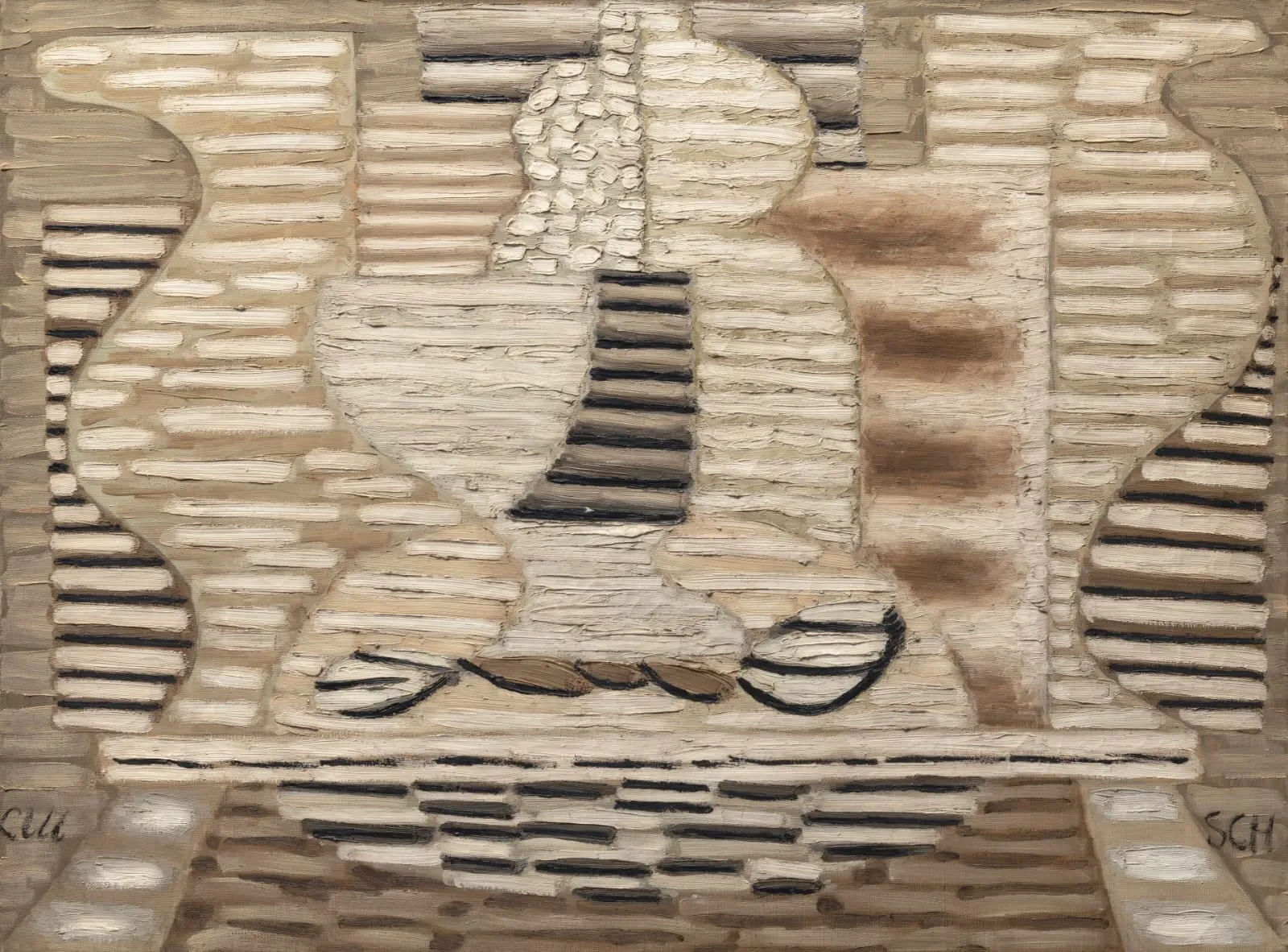 Serge Charchoune, Nature morte aux deux grands vases, c. 1924