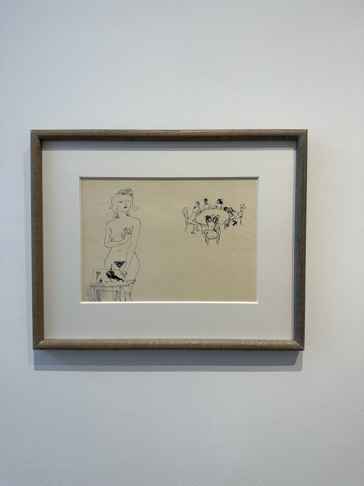 IRENE ZURKINDEN, o.T (Akt am Tisch) o.j, Unknown