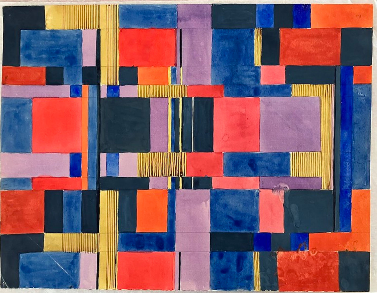 Gunta Stölzl, Design for a Wall Hanging, 1927-1928