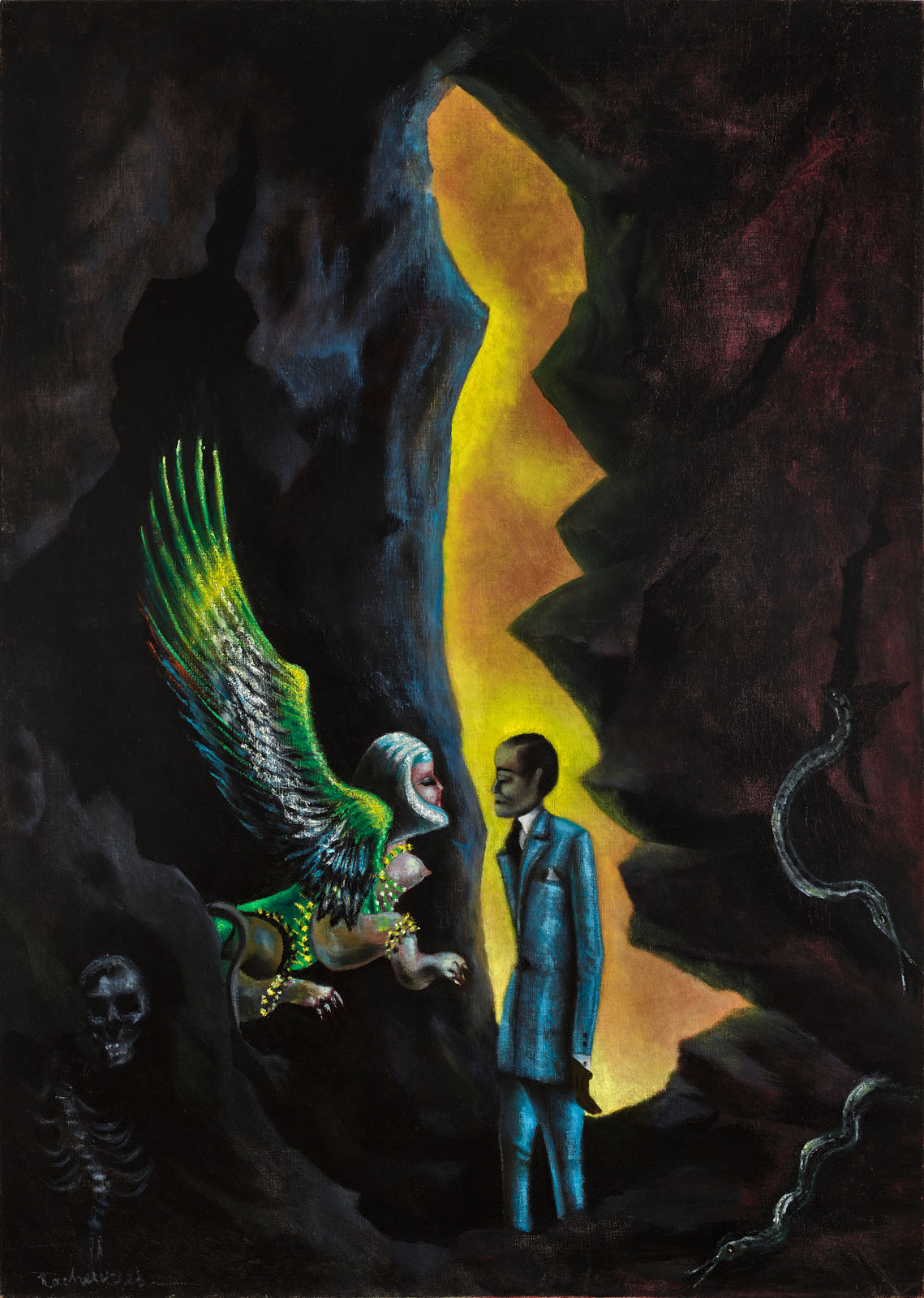 Rachel Baes, Oedipe et le sphynx, s.d.