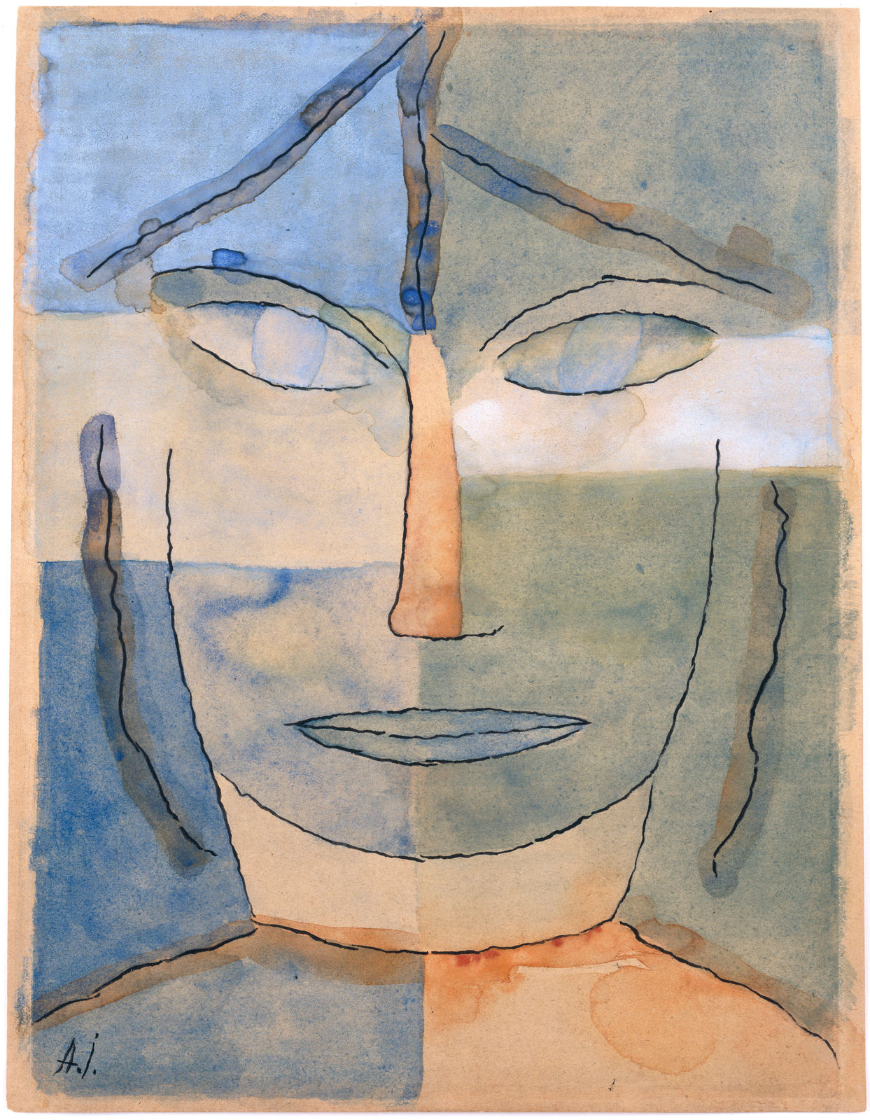 ALEXEJ VON JAWLENSKY, Frauenkopf, 1923