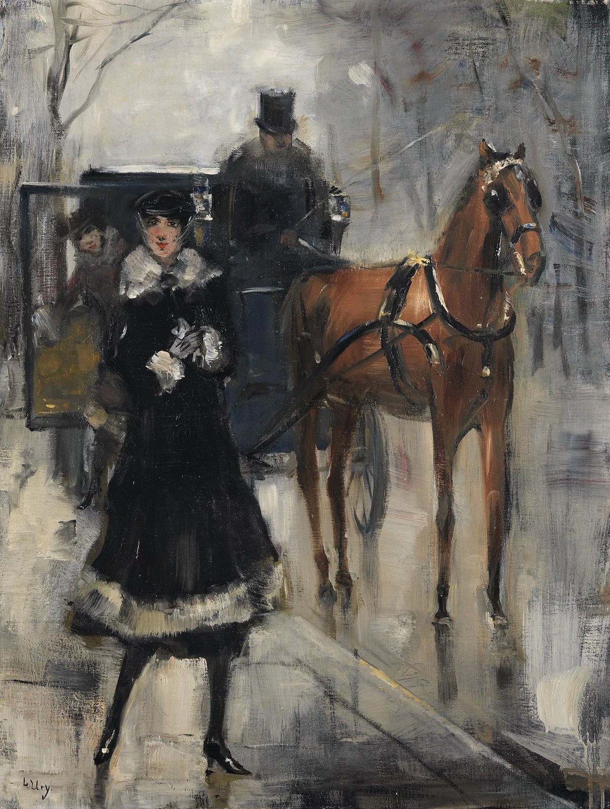 LESSER URY, Berliner Straßenszene, 1915-1920