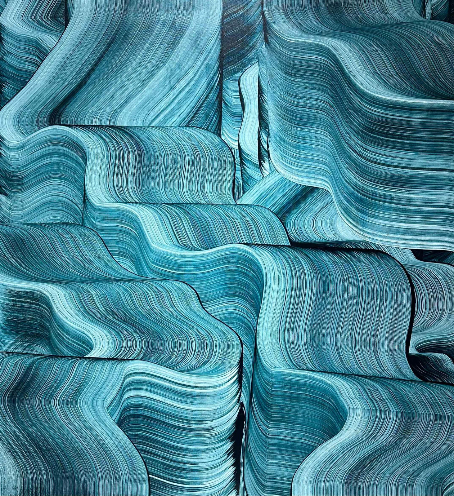 Nikodem Szpunar, Untitled Blue Green