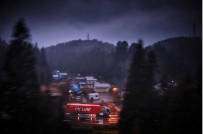 Yasuhiro Ogawa, Red Truck Running, Fukushima, Japan, 2019