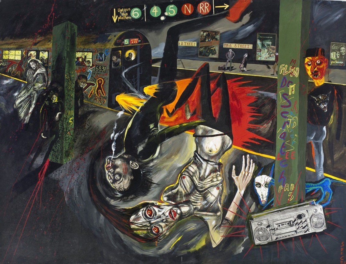 Sue Coe, Breaking (aka Breakdancers), 1984