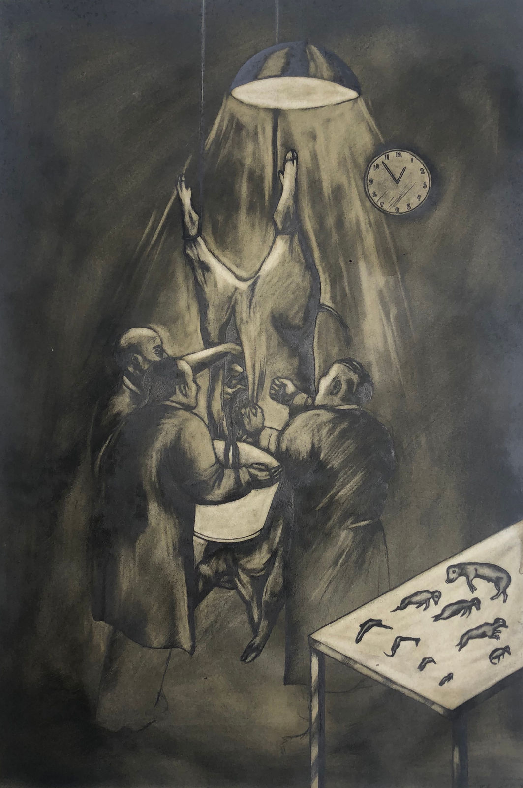 Sue Coe, Sorcerer's Kitchen, 1988