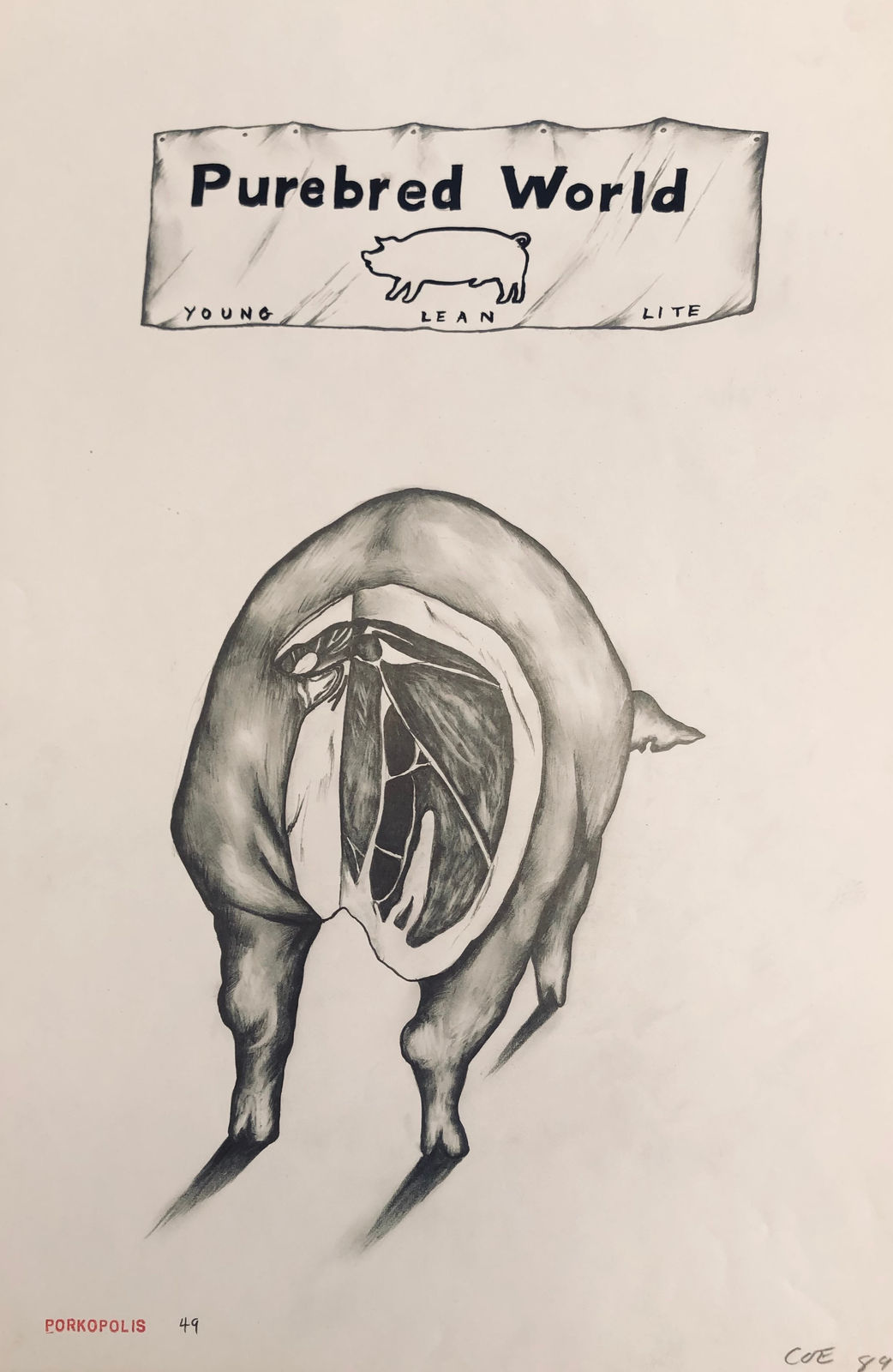 Sue Coe, Purebred World, 1989