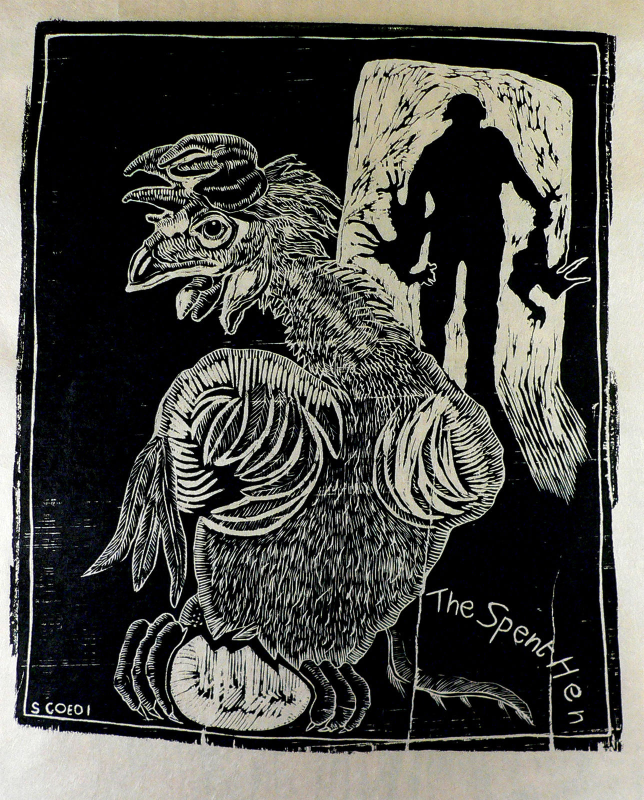 Sue Coe, The Spent Hen, 2011