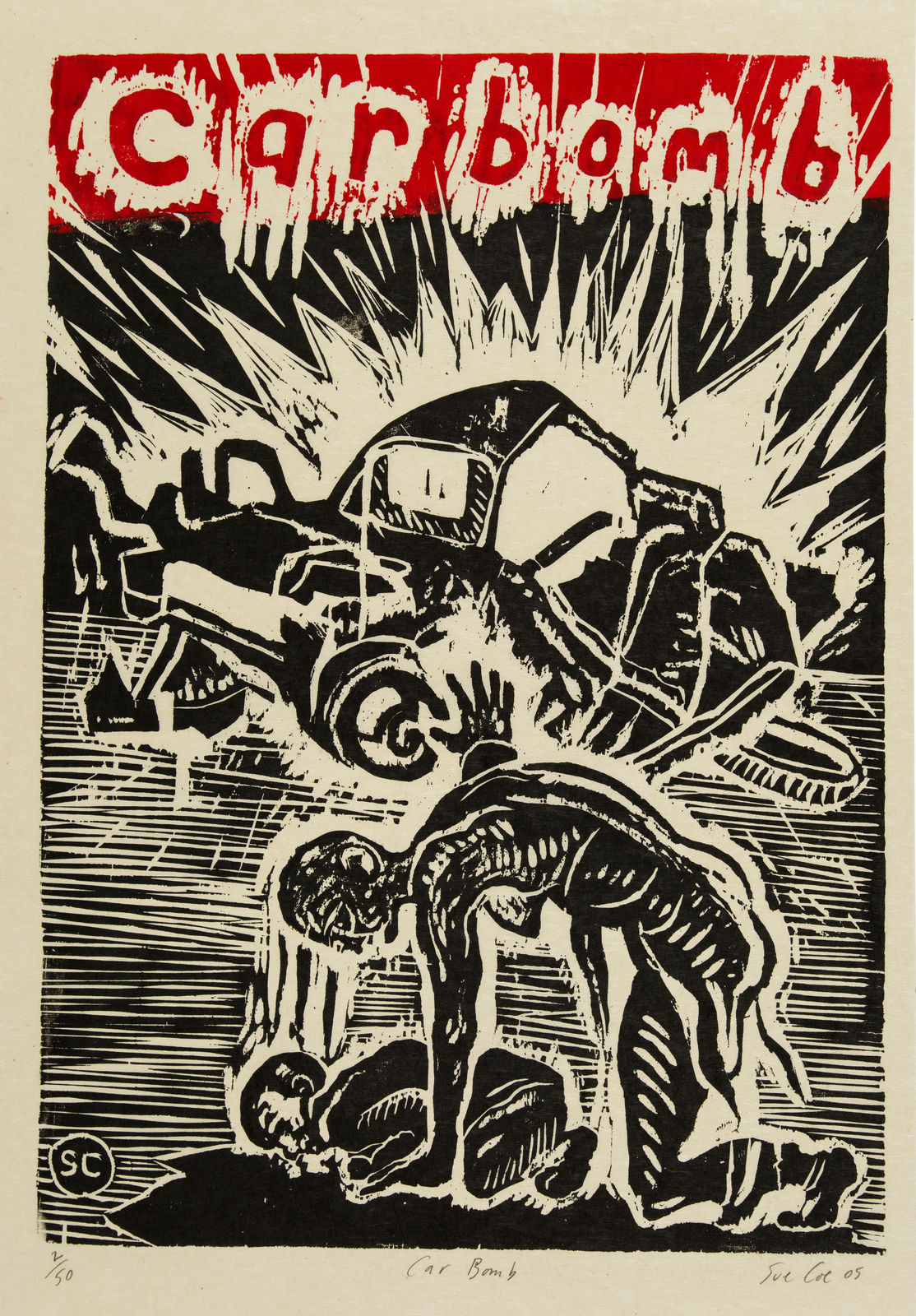 Sue Coe, Car Bomb, 2005